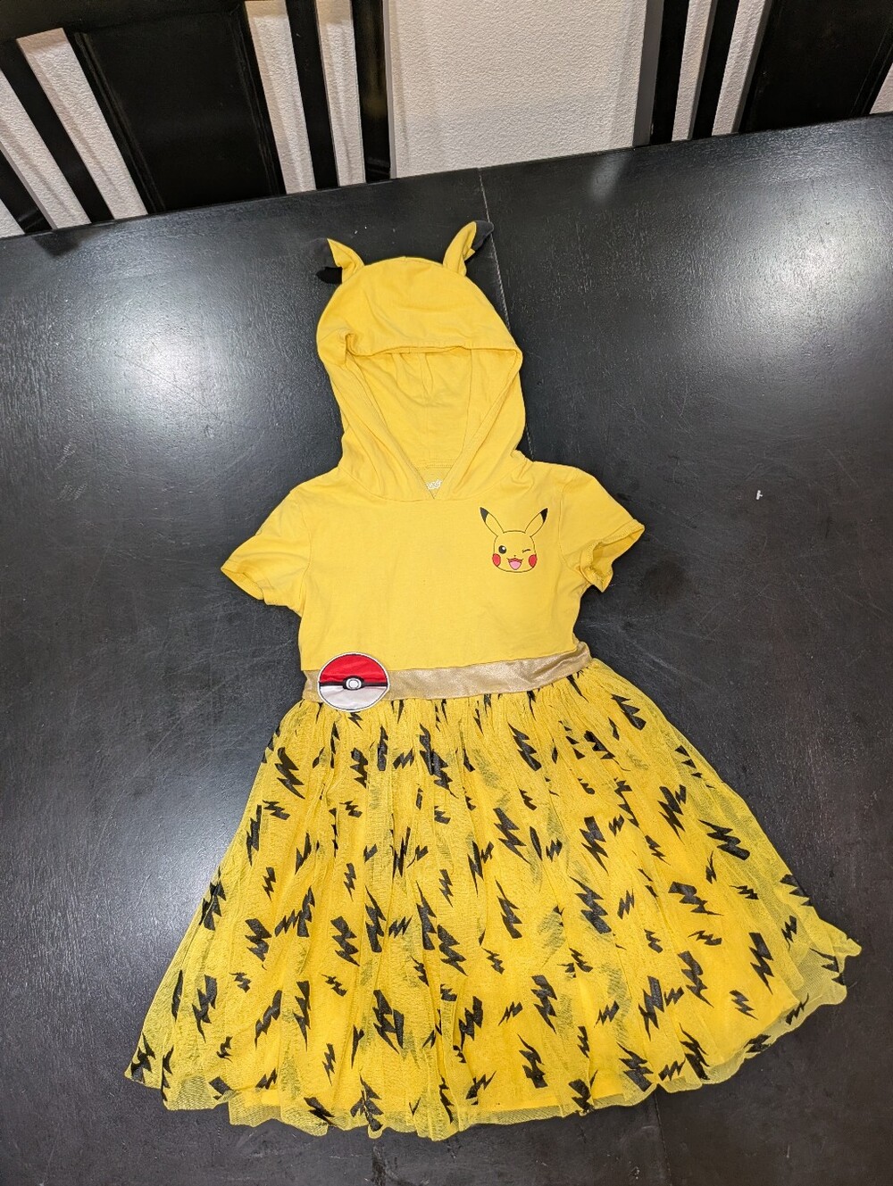 Pokémon Pikachu Hooded Cosplay Tutu Dress Sz Small